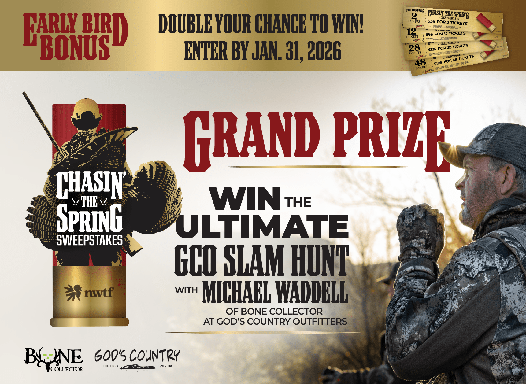 double your chances to win January 5th through 31st