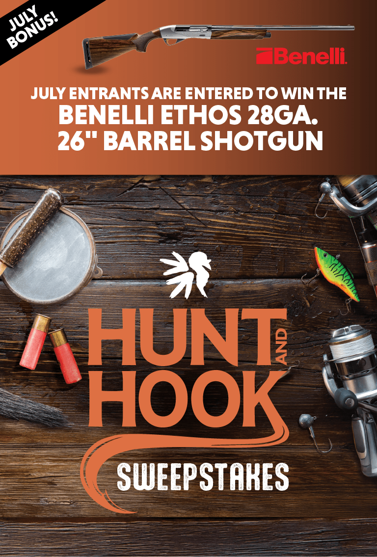 enter during July for the chance to win a bonus Benelli Ethos shotgun