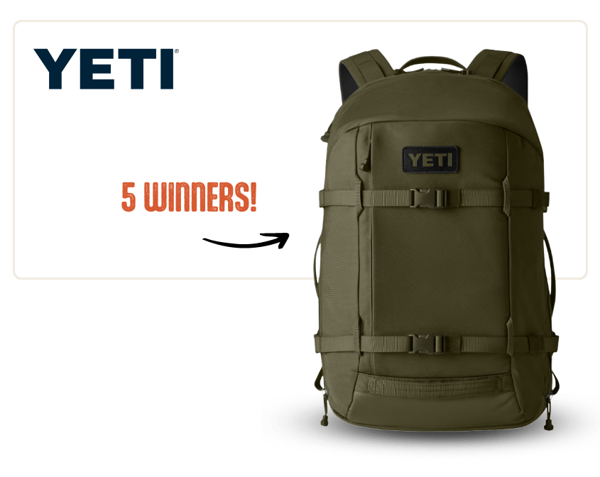 5 winners YETI 27L Backpack in Olive