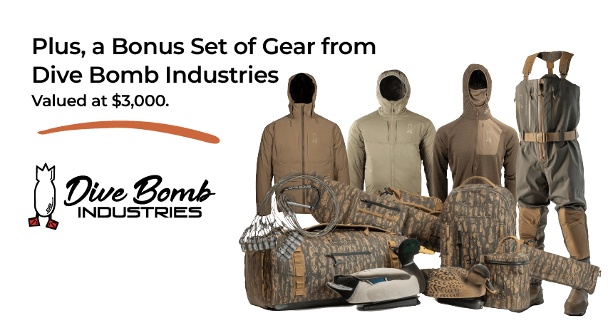 bonus gear from Dive Bomb Industries valued at $3000