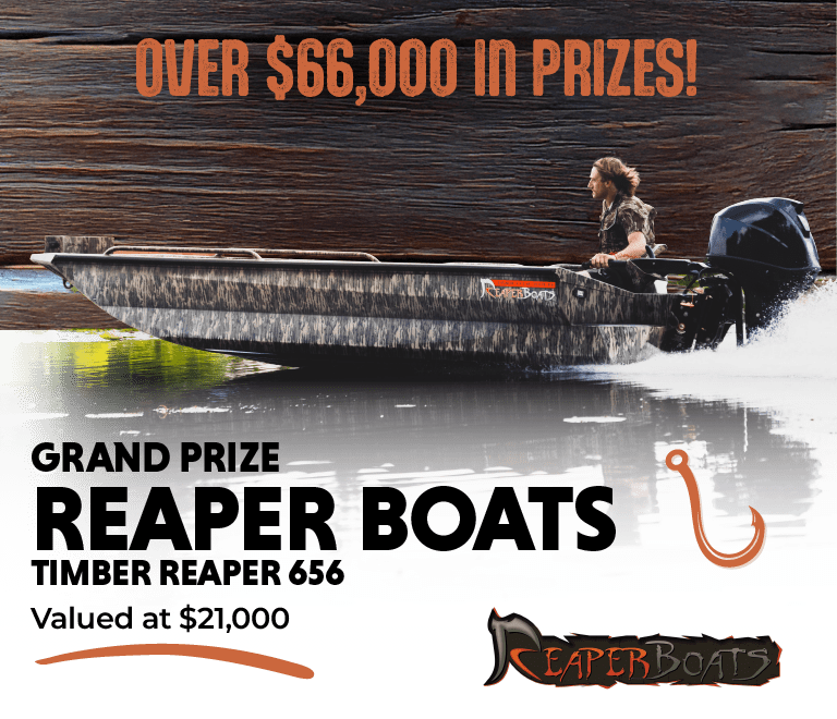 grand prize Reaper Boats Timber Reaper 656 valued at $21,000