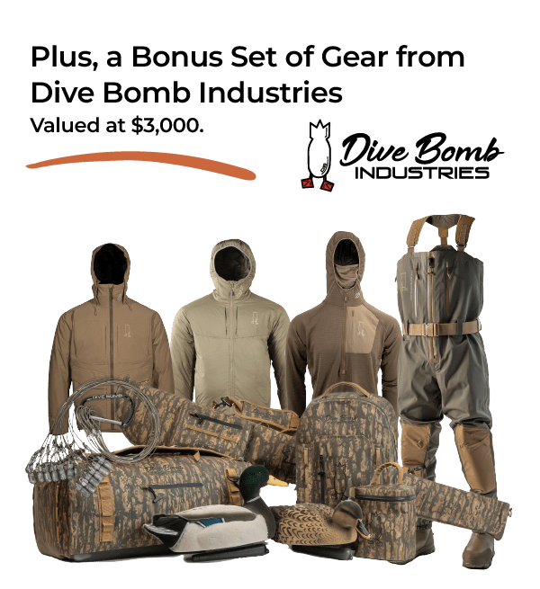 bonus gear from Dive Bomb Industries valued at $3000