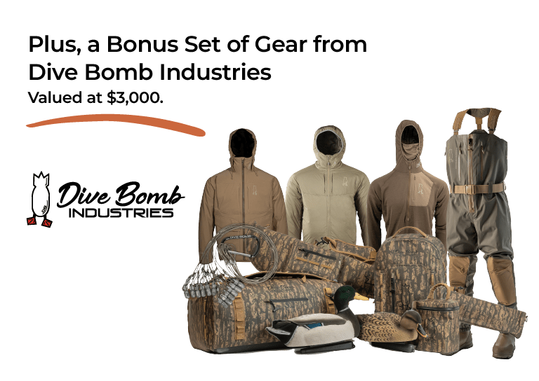 bonus gear from Dive Bomb Industries valued at $3000