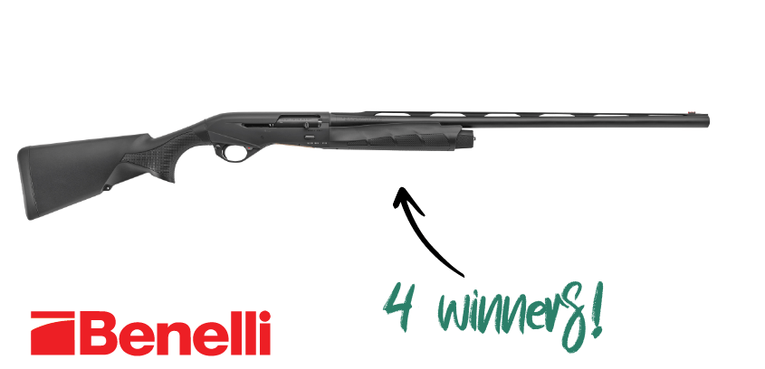 black Benelli 12 gauge 24 inch barrel shotgun