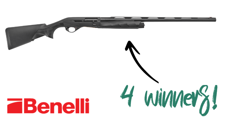 black Benelli 12 gauge 24 inch barrel shotgun